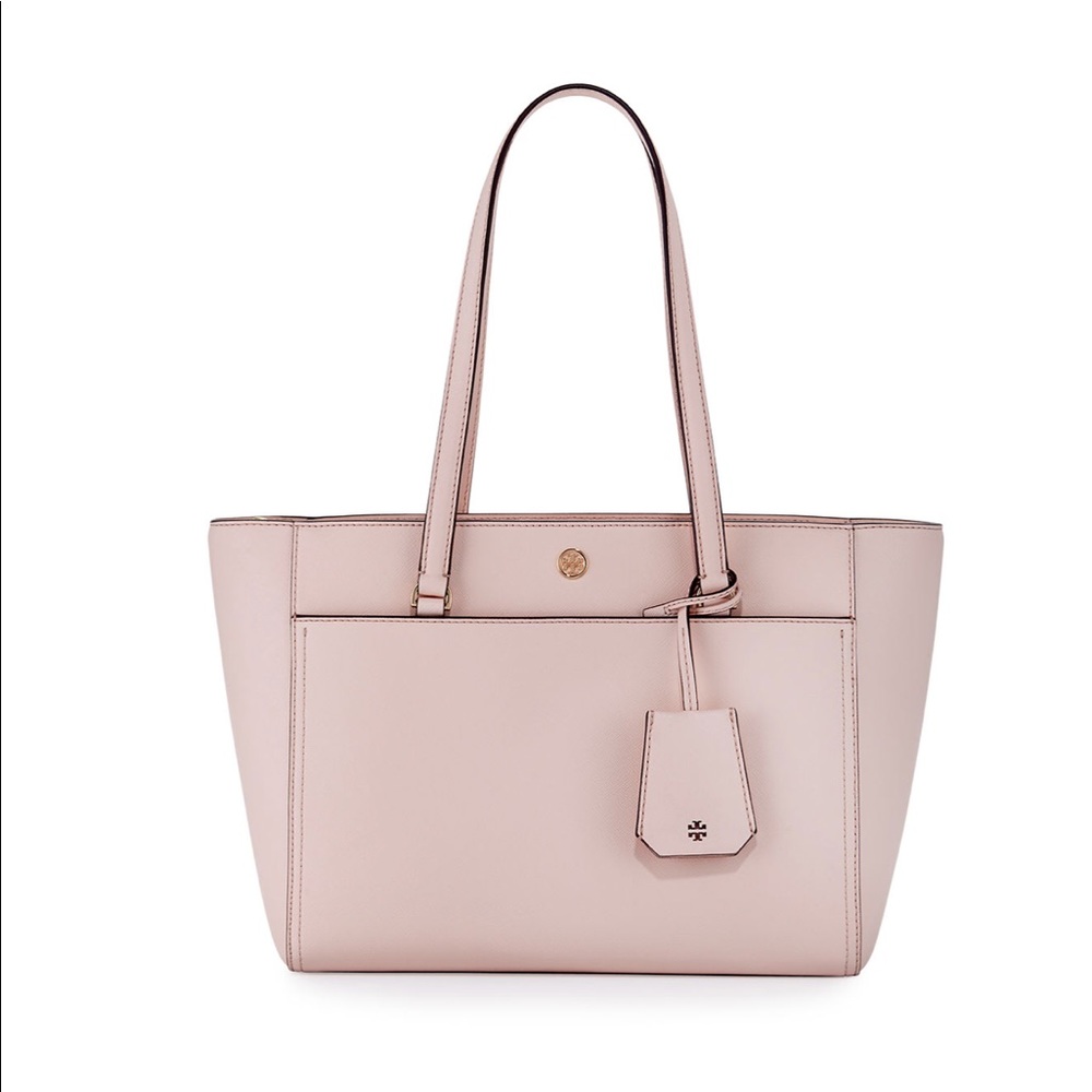 Authentic Tory Burch small Robinson leather tote